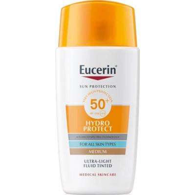 Eucerin Sun Hydro Protect fluid tonujący do opalania SPF 50+ odcień Medium 50 ml