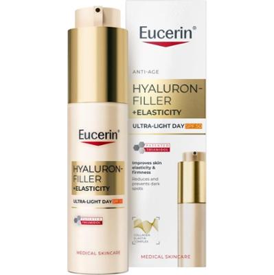 Eucerin Hyaluron-Filler + Elasticity lekki krem na dzień SPF 50 50 ml