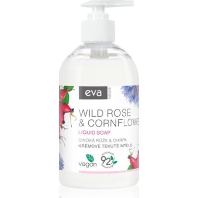 Eva Natura Wild rose & Cornflower kremowe mydło w płynie do rąk 500 ml