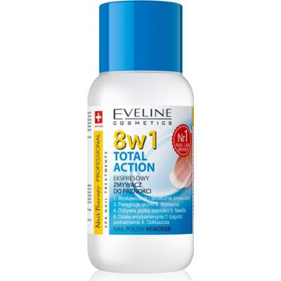 Eveline Cosmetics Nail Therapy Professional zmywacz do paznokci bez acetonu 8 w 1 150 ml
