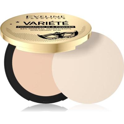 Eveline Cosmetics Variété kompaktowy puder mineralny z aplikatorem odcień 01 Light 8 g