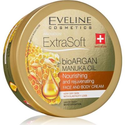 Eveline Cosmetics Extra Soft krem nawilżający do twarzy i ciała z olejkiem arganowym 175 ml