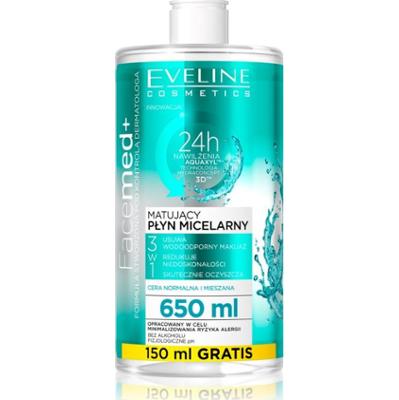 Eveline Cosmetics FaceMed+ matujący płyn micelarny 650 ml