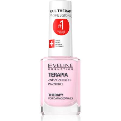 Eveline Cosmetics Nail Therapy Professional lakier wzmacniający do słabych i zniszczonych paznokci z keratyną 12 ml