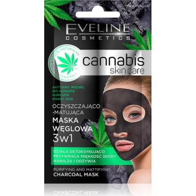 Eveline Cosmetics Cannabis maska oczyszczająca z glinki 7 ml