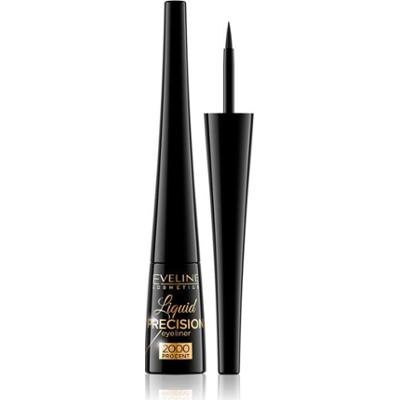 Eveline Cosmetics Liquid Precision 2000 Procent eyeliner wodoodporny odcień Black 4 ml