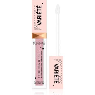 Eveline Cosmetics Variété Cooling Kisses nawilżający błyszczyk do ust z efektem chłodzącym odcień 02 Sugar Nude 6,8 ml