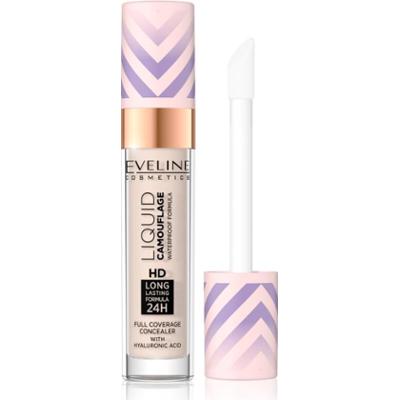 Eveline Cosmetics Liquid Camouflage korektor wodoodporny z kwasem hialuronowym odcień 01 Light Porcelain 7.5 ml