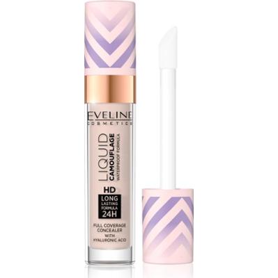 Eveline Cosmetics Liquid Camouflage korektor wodoodporny z kwasem hialuronowym odcień 02 Light Vanilla 7.5 ml