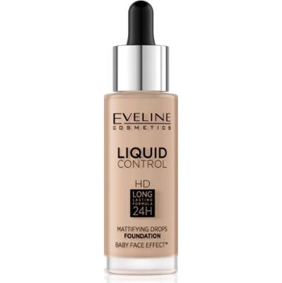 Eveline Cosmetics Liquid Control podkład w płynie z pipetą odcień 035 Natural Beige 32 ml