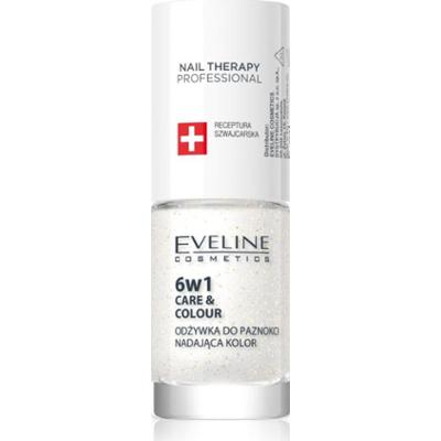 Eveline Cosmetics Nail Therapy Care & Colour odżywka do paznokci 6 in 1 odcień Golden Glow 5 ml