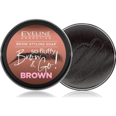 Eveline Cosmetics Brow & Go! mydło do stylizacji brwi do brwi odcień Brown 25 g