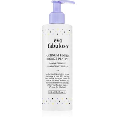 EVO Fabuloso Toning Shampoo fioletowy szampon tonujący neutralizująca żółtawe odcienie 250 ml