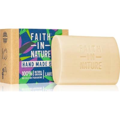 Faith In Nature Hand Made Soap Lavender naturalne mydło w kostce o zapachu lawendy 100 g