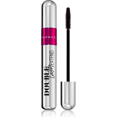 Farmasi Double Lash Extend tusz do rzęs zwiększający objętość, wydłużający i podkręcający odcień Black 12 ml