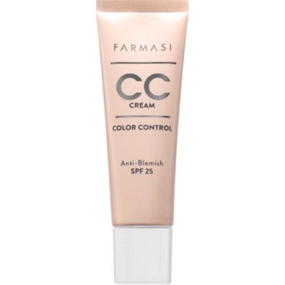 Farmasi Color Control rozświetlający krem CC SPF 25 odcień 01 Light 30 ml
