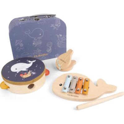 FILIBABBA Play Set My First Wooden Toy Instruments zabawka muzyczna dla dzieci 3 szt.