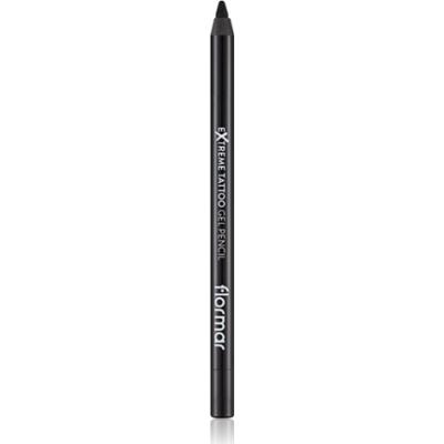 flormar Extreme Tattoo Gel Pencil wodoodporna żelowa kredka do oczu odcień 06 Onyx 1.2 g