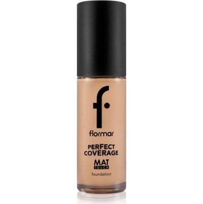 flormar Perfect Coverage Mat Touch Foundation podkład matujący do skóry tłustej i mieszanej odcień 301 Soft Beige 30 ml