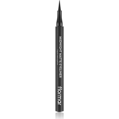 flormar Midnight Matte Eyeliner eyeliner w pisaku z matowym wykończeniem odcień 01 Black 1,2 ml