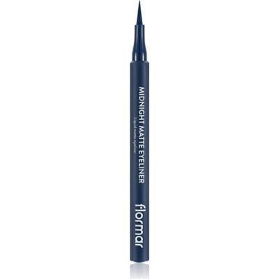 flormar Midnight Matte Eyeliner eyeliner w pisaku z matowym wykończeniem odcień 03 Dark Blue 1 ml
