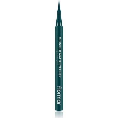 flormar Midnight Matte Eyeliner eyeliner w pisaku z matowym wykończeniem odcień 04 Green 1 ml