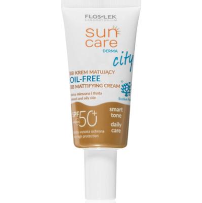 FlosLek Laboratorium Sun Care Derma City BB matujący krem BB nie zawiera oleju SPF 50+ 30 ml