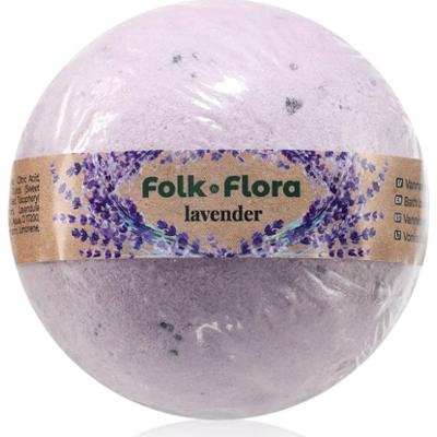 Folk & Flora Lavender kule do kąpieli o działaniu uspokajającym 130 g