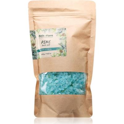 Folk & Flora Pine kojąca sól do kąpieli 500 g