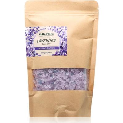 Folk & Flora Lavender sól do kąpieli relaksacyjna 500 g