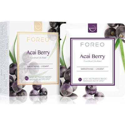 FOREO UFO™ Acai Berry maseczka wygładzająca 6 x 6 g