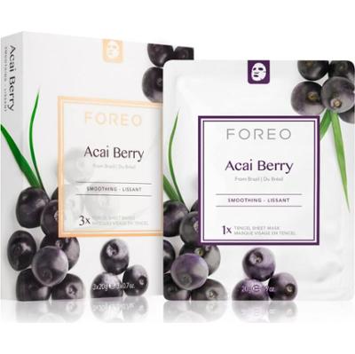 FOREO Farm to Face Sheet Mask Acai Berry antyoksydacyjna maseczka w płacie 3x20 ml