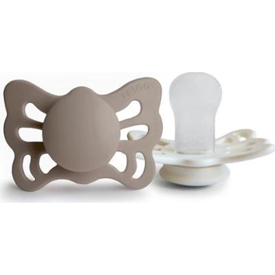 FRIGG Butterfly Size 1:0-6 months smoczek Portobello/Cream 2 szt.