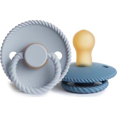 FRIGG Rope Size 1:0-6 months smoczek Ocean View/Powder Blue 2 szt.