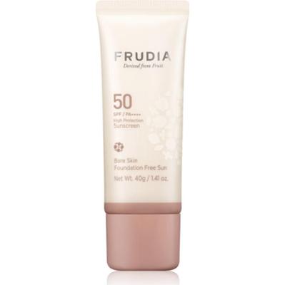 Frudia Sun Bare Skin Foundation mineralny fluid ochronny do twarzy do ujednolicenia kolorytu skóry SPF 50 40 g