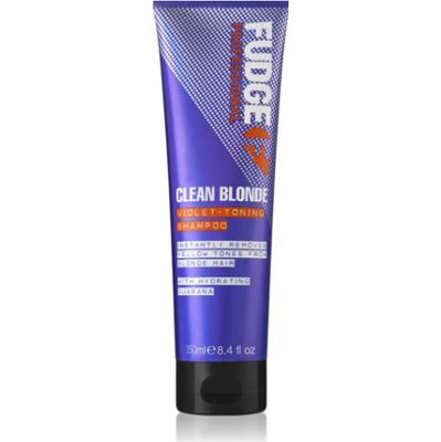 Fudge Care Clean Blonde fioletowy szampon tonujący do włosów blond 250 ml