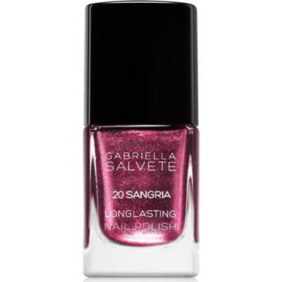 Gabriella Salvete Longlasting Enamel długotrwały lakier do paznokci z brokatem odcień 20 Sangria 11 ml