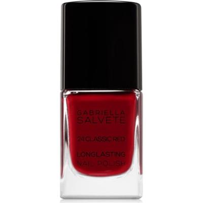 Gabriella Salvete Longlasting Enamel długotrwały lakier do paznokci z wysokim połyskiem odcień 24 Classic Red 11 ml