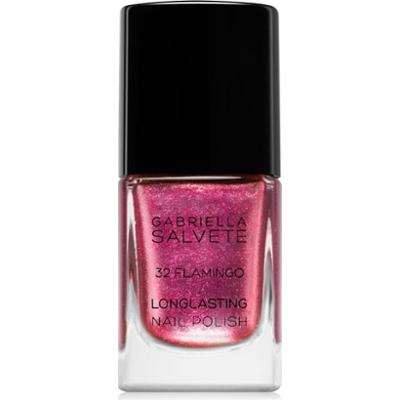 Gabriella Salvete Longlasting Enamel długotrwały lakier do paznokci z brokatem odcień 32 Flamingo 11 ml