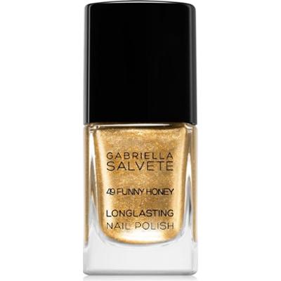 Gabriella Salvete Longlasting Enamel długotrwały lakier do paznokci z brokatem odcień 49 Funny Honey 11 ml
