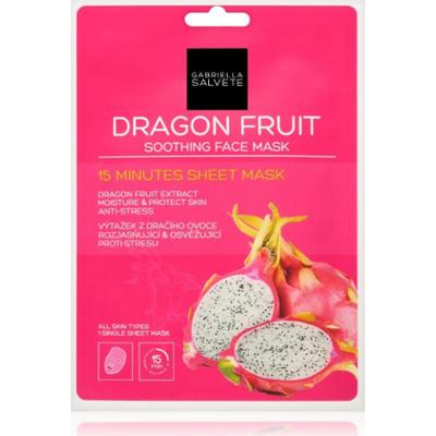 Gabriella Salvete Face Mask Dragon Fruit maska łagodząca w płacie 1 szt.