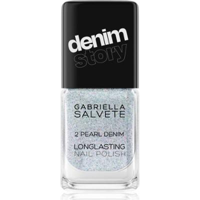 Gabriella Salvete Longlasting Enamel Denim Story długotrwały lakier do paznokci odcień 02 Pearl Denim 11 ml
