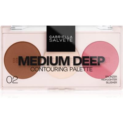 Gabriella Salvete Contouring Palette paletka do konturowania twarzy odcień 02 Medium Deep 9 g