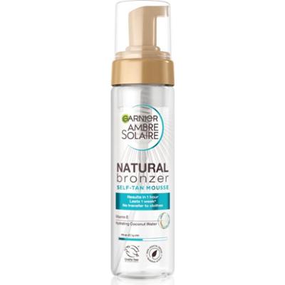 Garnier Ambre Solaire Natural Bronzer pianka samoopalająca do twarzy i ciała o działaniu nawilżającym 200 ml