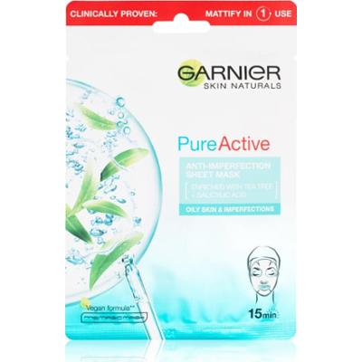 Garnier Pure Active maska w płachcie z efektem oczyszczającym 28 g
