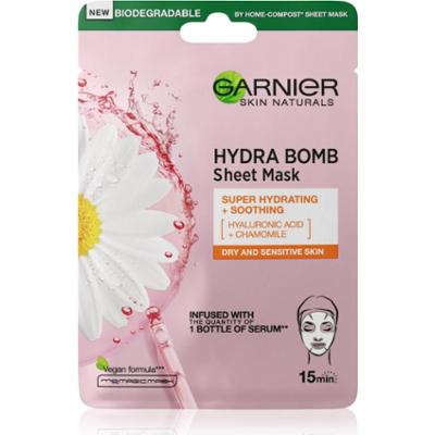 Garnier Textil Masks Hydra Bomb maseczka w płachcie intensywnie nawilżająca i łagodząca do skóry suchej i wrażliwej 28 g