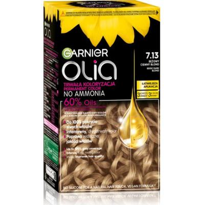 Garnier Olia Big Kit trwała farba do włosów odcień 7.13 Beige Dark Blond 1 szt.