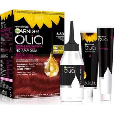 Garnier Olia Big Kit trwała farba do włosów odcień 6.6 Intensywna Czerwień 1 szt.