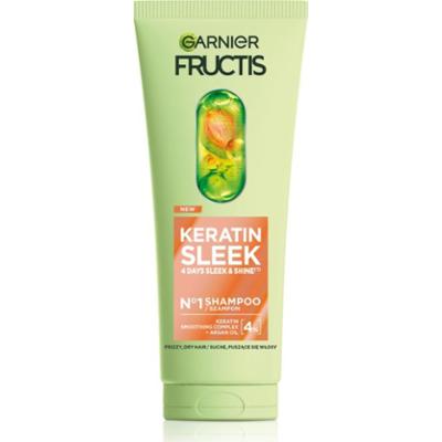 Garnier Fructis Keratin Sleek szampon z keratyną do nabłyszczania i zmiękczania włosów 200 ml
