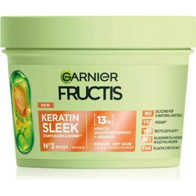 Garnier Fructis Keratin Sleek maska do włosów z keratyną i olejkiem arganowym 370 ml